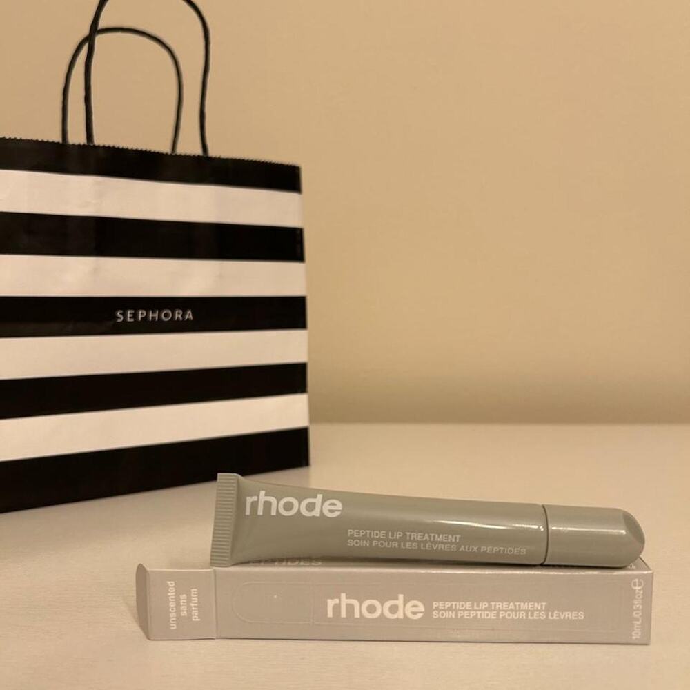 Rhode Unscented Peptide Lip Tint Hailey Bieber Glazed Lip Viral Shade NEW Gloss